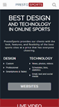 Mobile Screenshot of prestosports.com